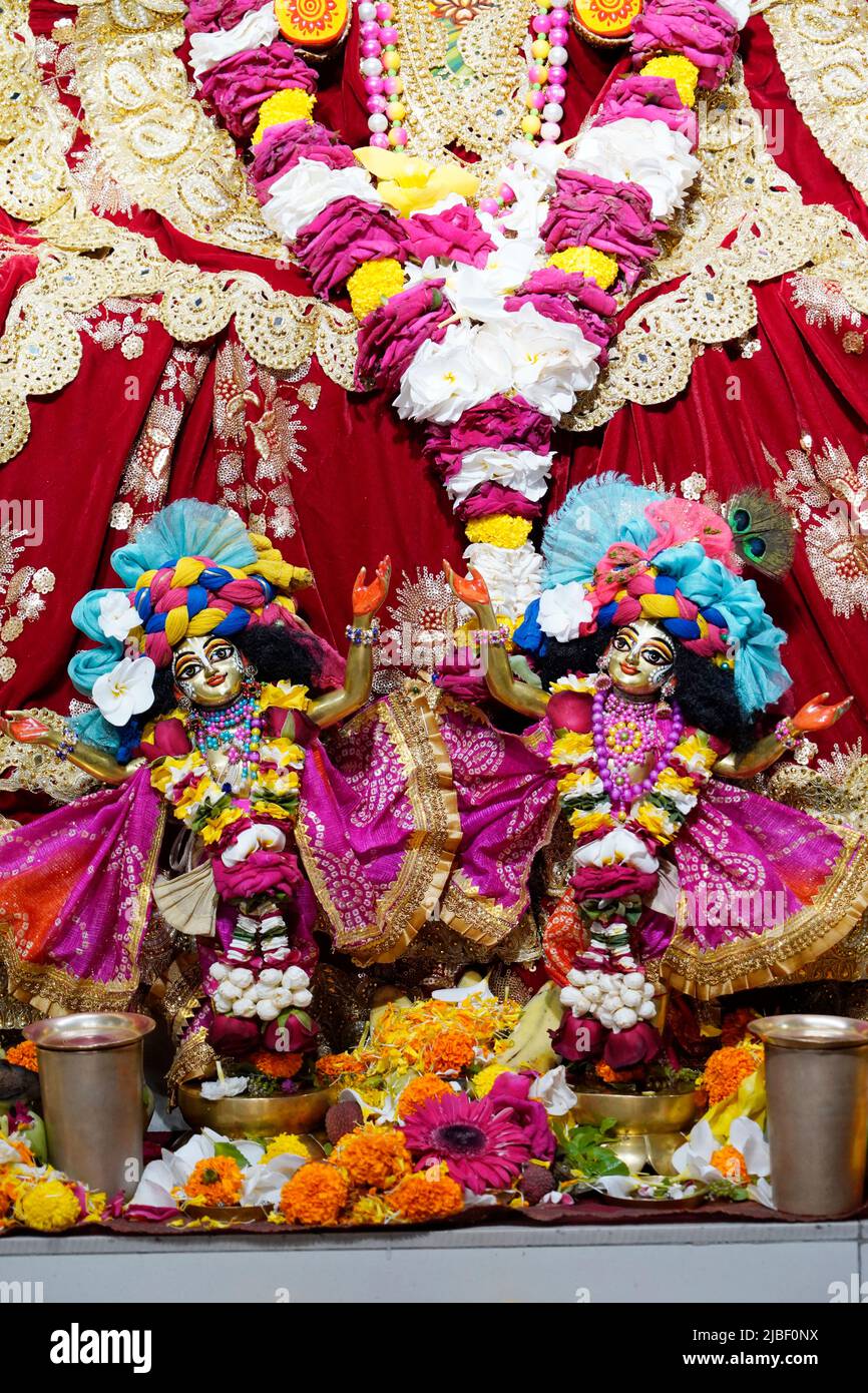 ISKCON Dhaka Tempio Swamibag Bangladesh Gournitai, Foto Stock