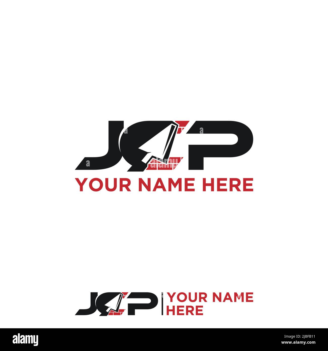 JCP lettera per costruzione logo icona disegno Vector. Illustrazione vettoriale EPS.8 EPS.10 Illustrazione Vettoriale