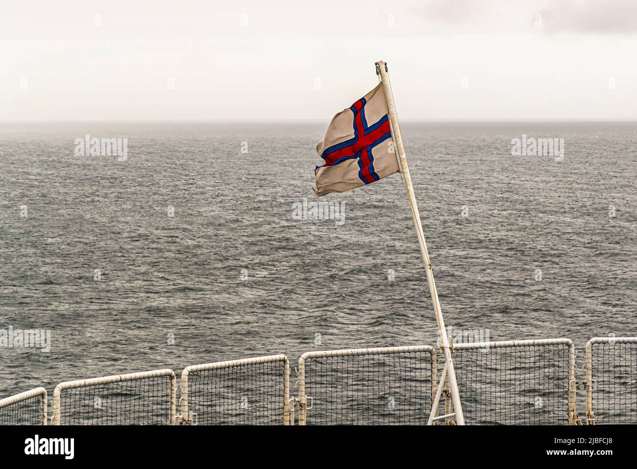 Bandiera delle Isole Faerøer Foto Stock