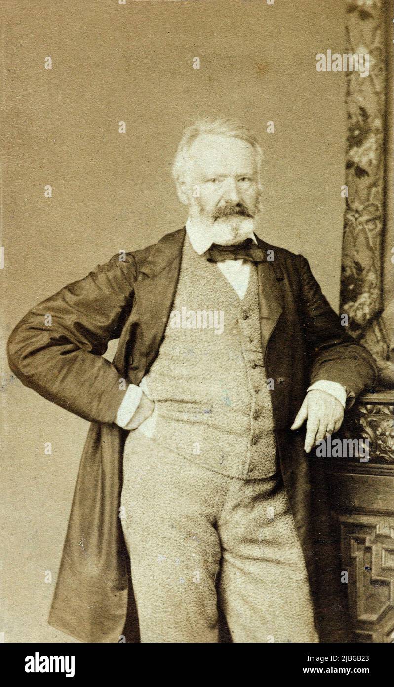 Victor Hugo a Bruxelles di Maes Joseph nel 1862 Foto Stock