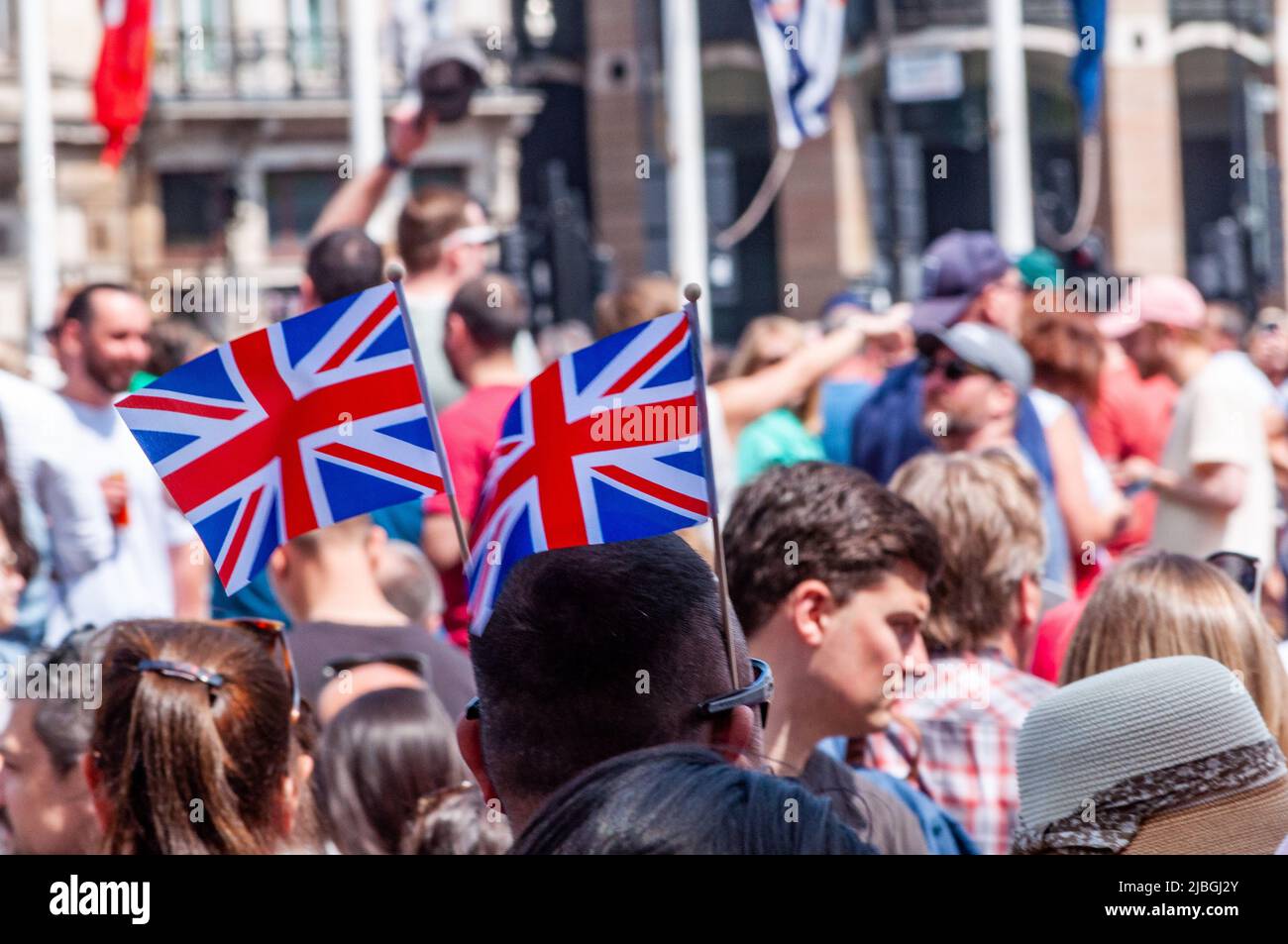 Editoriale:02 Giugno 2022: Queens Platinum Jubilee, Londra, Inghilterra Foto Stock