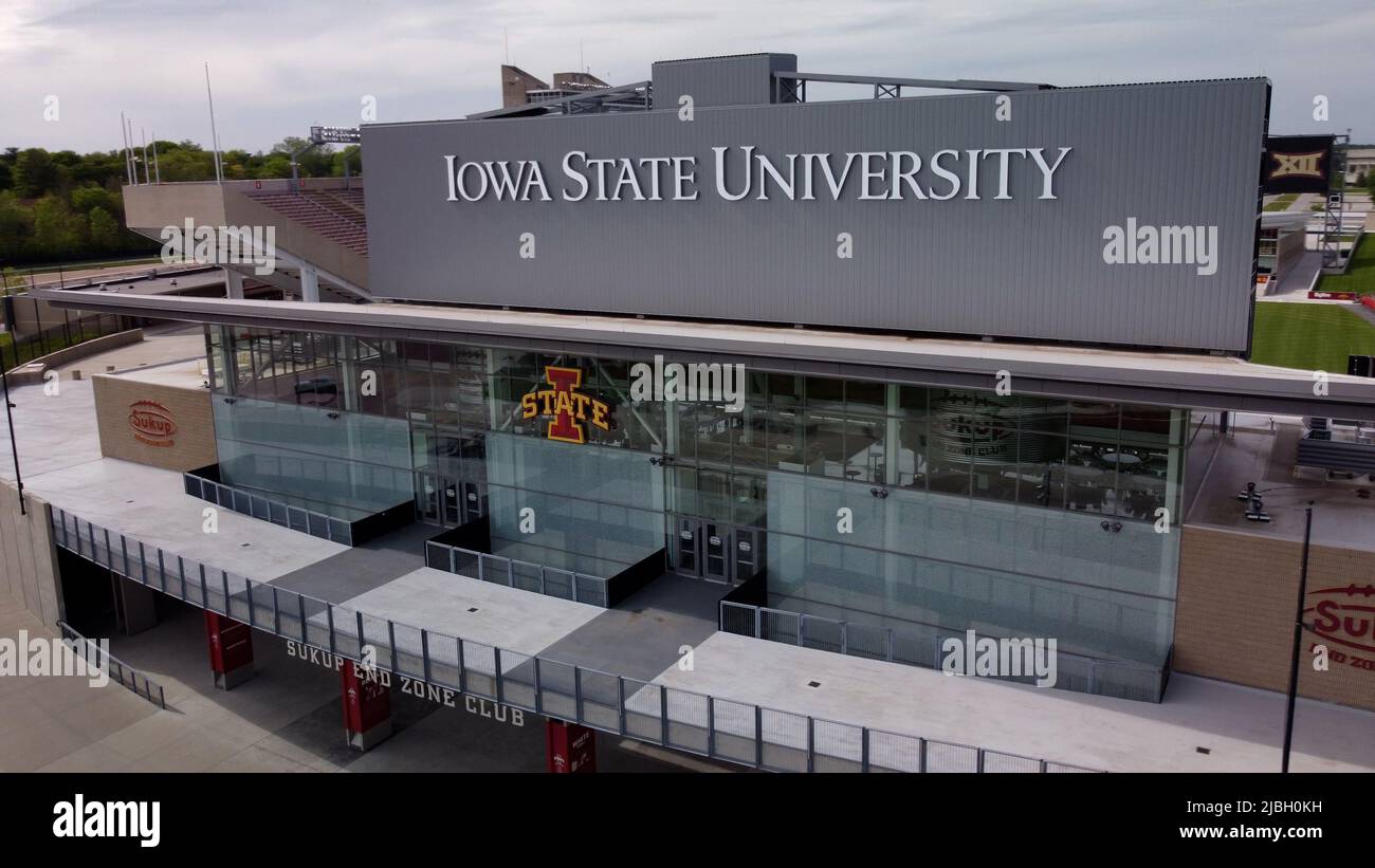 Ames, Iowa - 28 maggio 2022: Iowa state University Cyclones' College campus Foto Stock