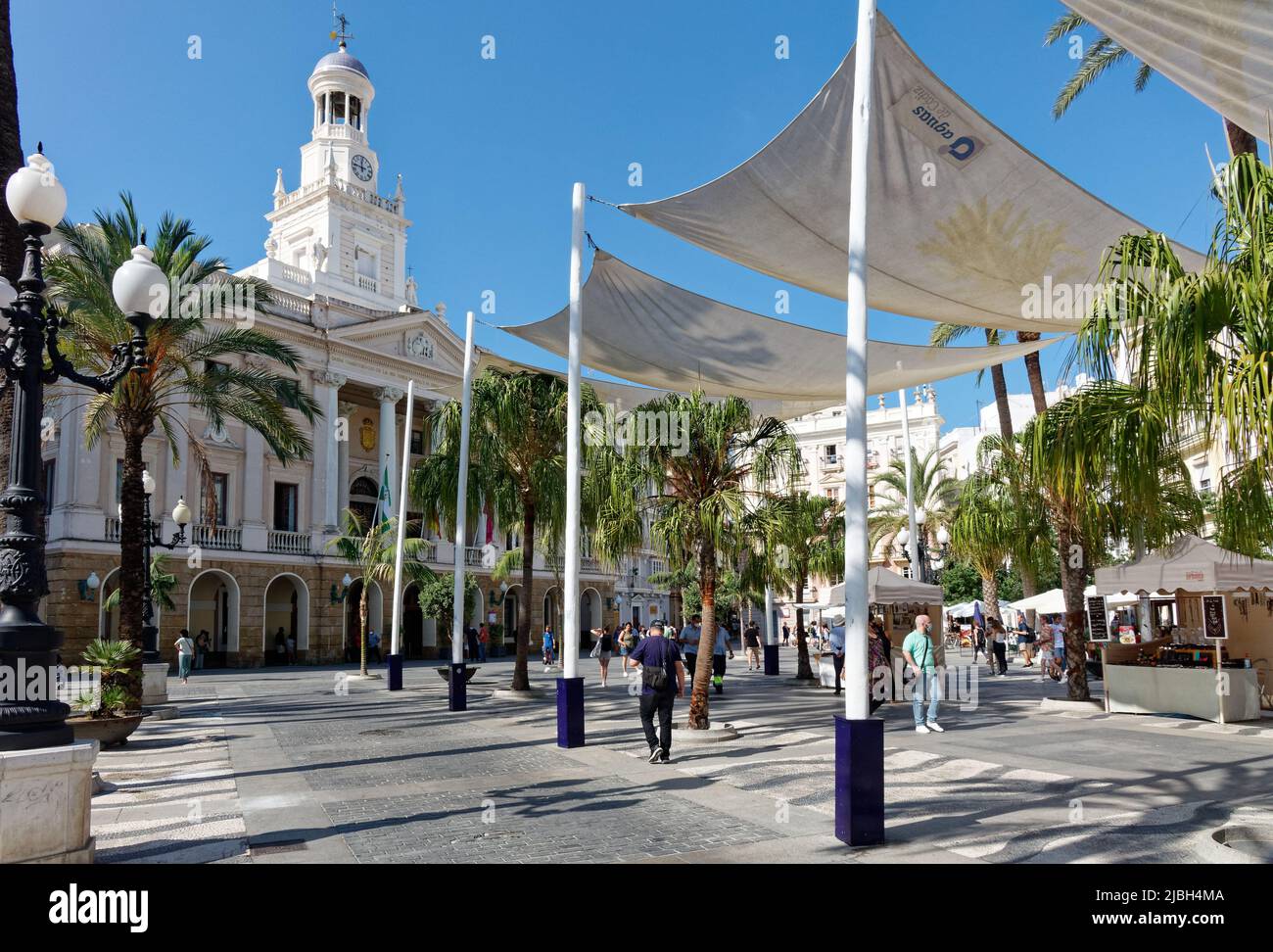 Cadice: Plaza de San Juan de Dios Foto Stock