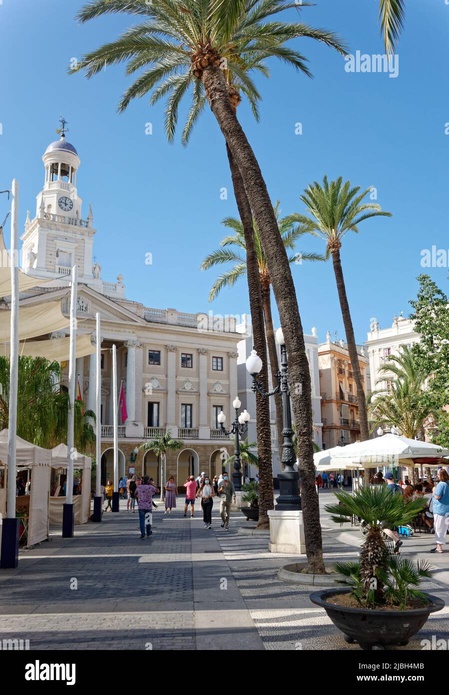 Cadice: Plaza de San Juan de Dios Foto Stock