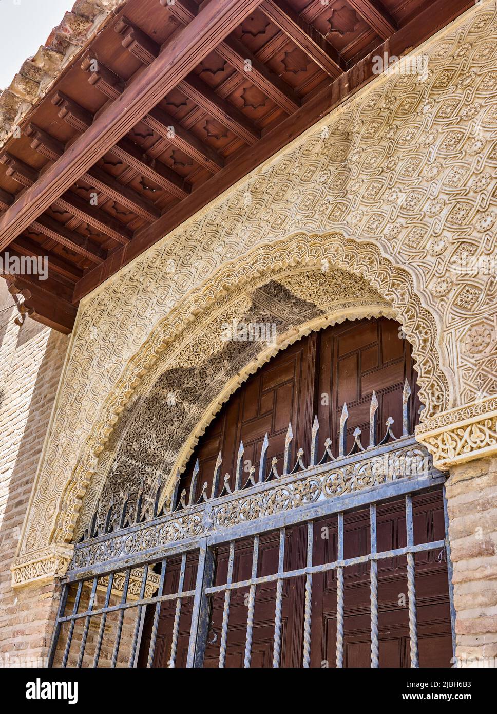 Ingresso principale della casa di Santa Teresa di Gesù. Toledo centro. Castilla la Mancha, Spagna. Foto Stock