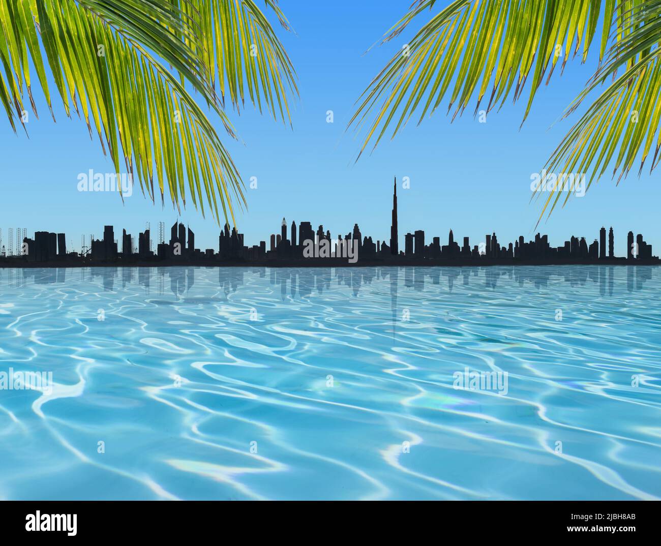 Vacanza estiva a Dubai Concept. Foto Stock