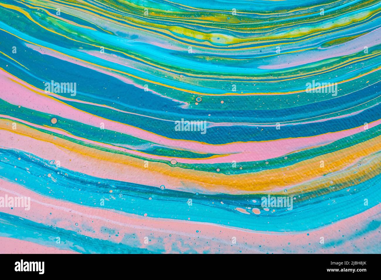 Sfondo con un effetto di pittura di miscelazione astratto. Foto Stock