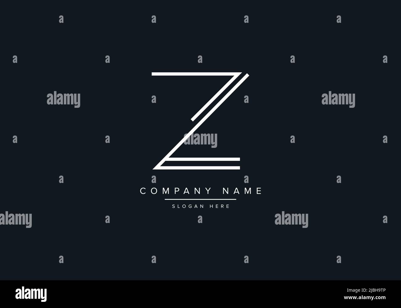 Logo ZL lettere astratte monogramma Illustrazione Vettoriale
