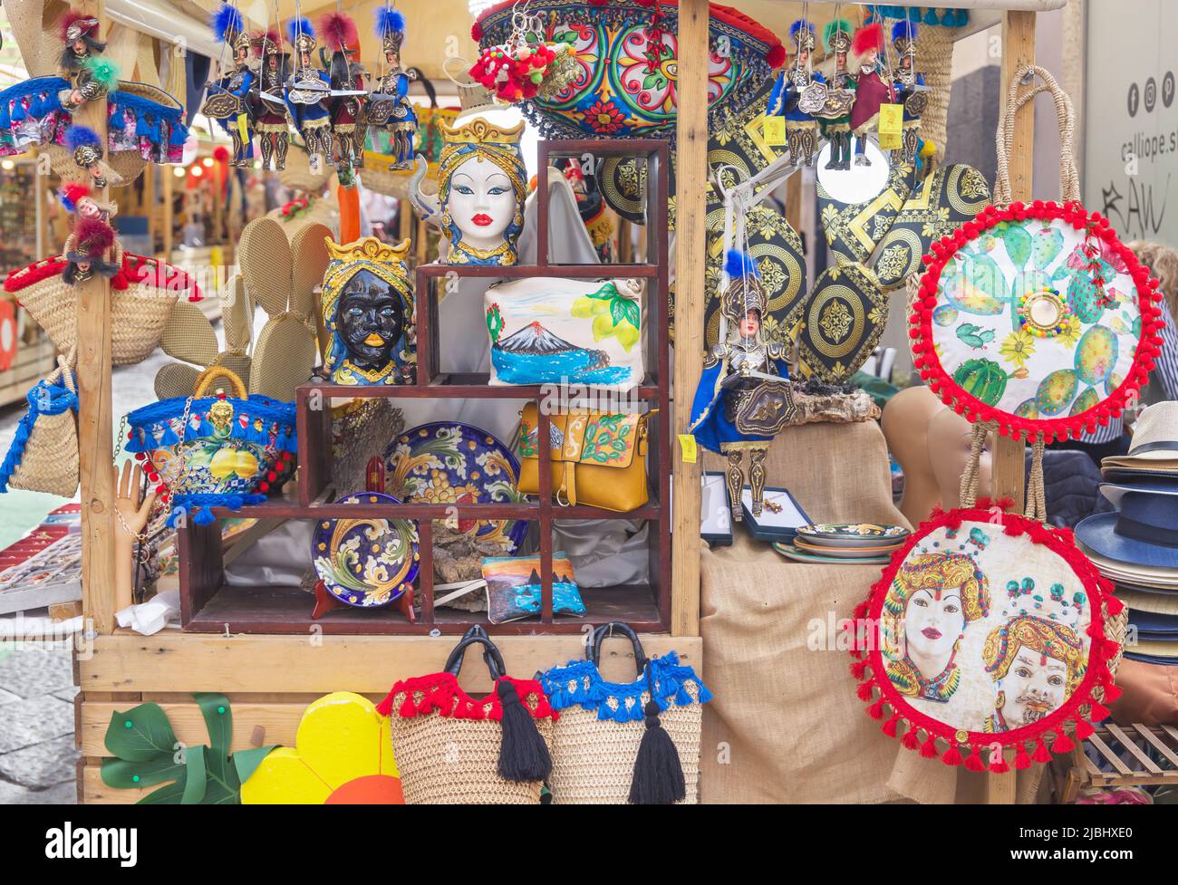 Mercato stradale, Catania, provincia Catania, Sicilia, Italia Foto Stock