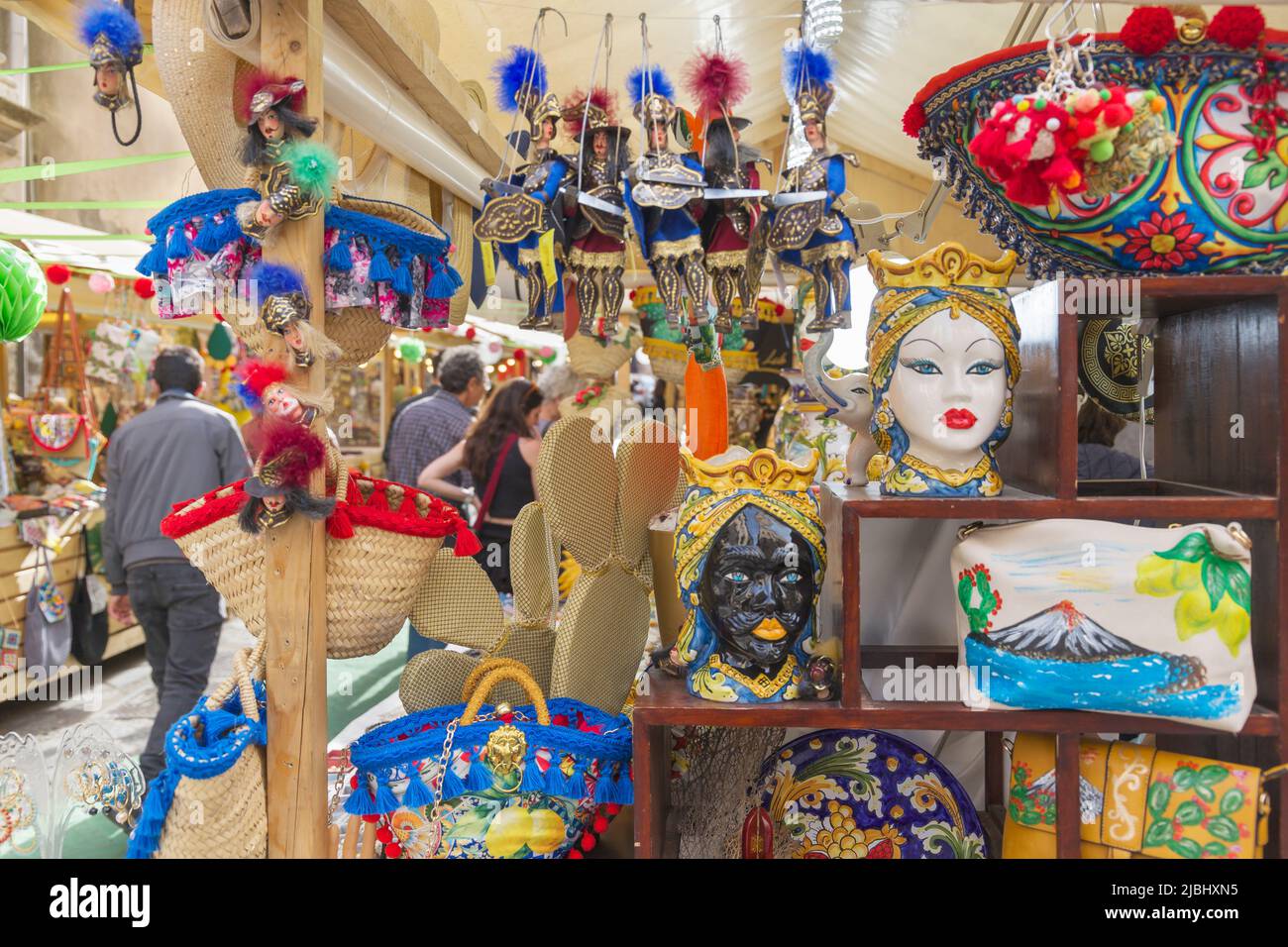 Mercato stradale, Catania, provincia Catania, Sicilia, Italia Foto Stock