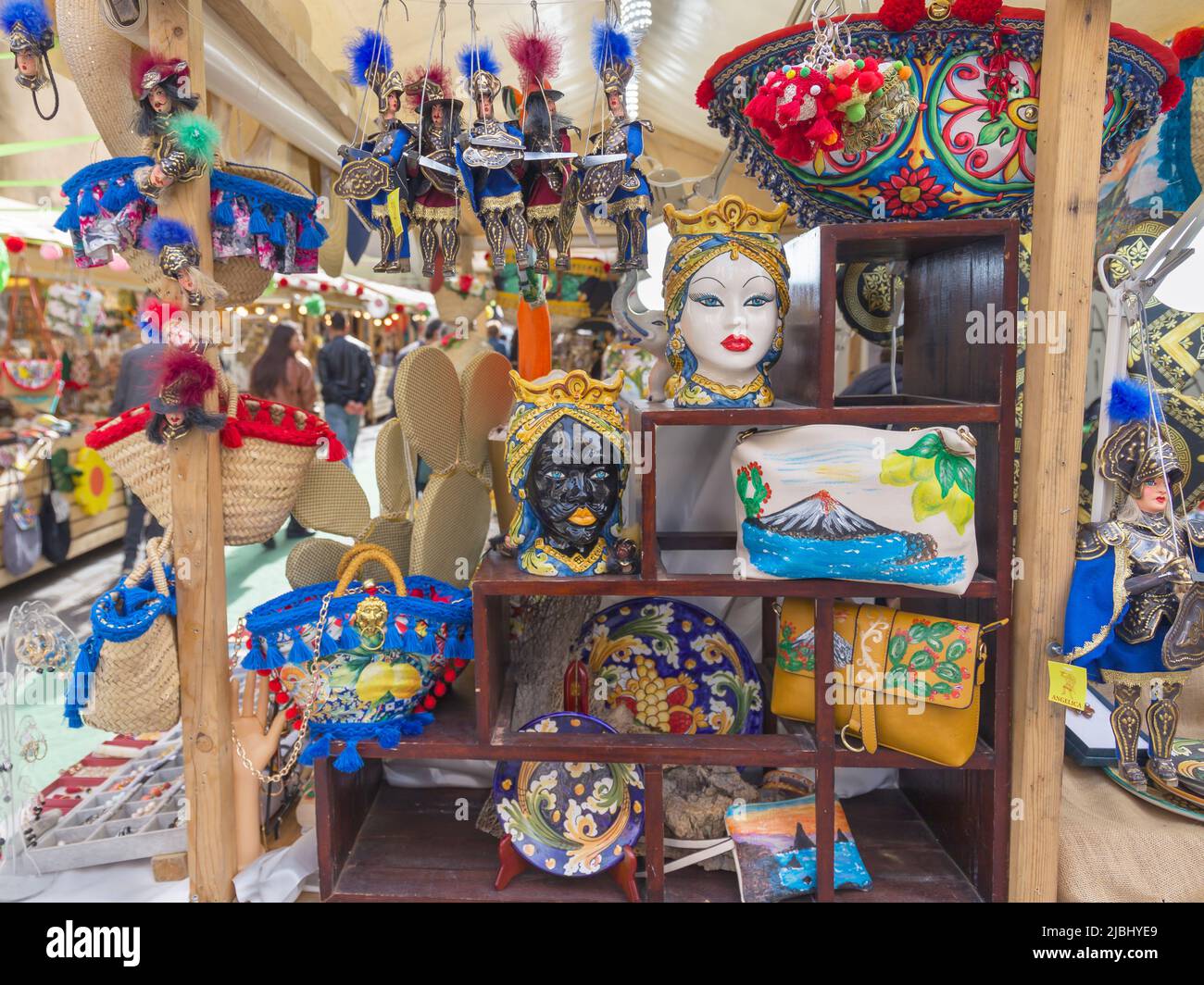 Mercato stradale, Catania, provincia Catania, Sicilia, Italia Foto Stock