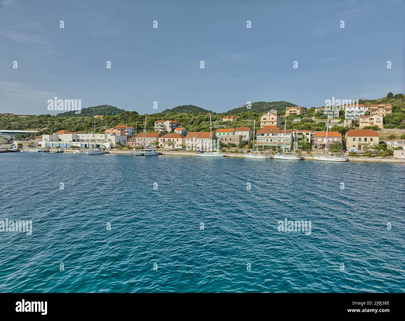 Porto della città vecchia di sali a Dugi Otok Croazia Foto Stock