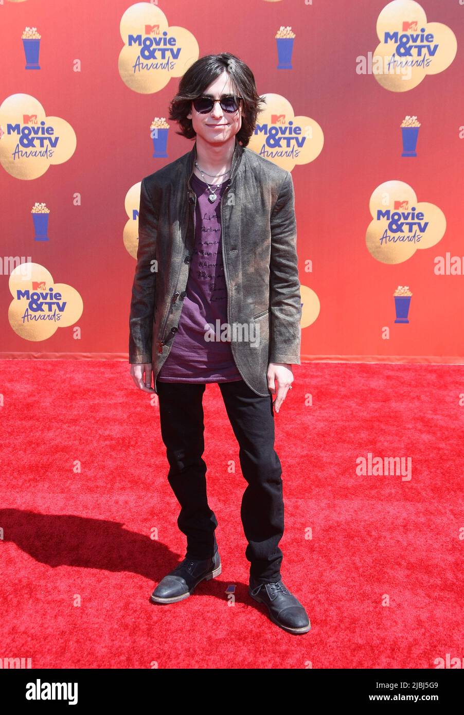 Aidan Gallagher partecipa ai 2022 MTV Movie & TV Awards al Barker Hangar il 05 giugno 2022 a Santa Monica, California. Foto: Crash/imageSPACE Foto Stock