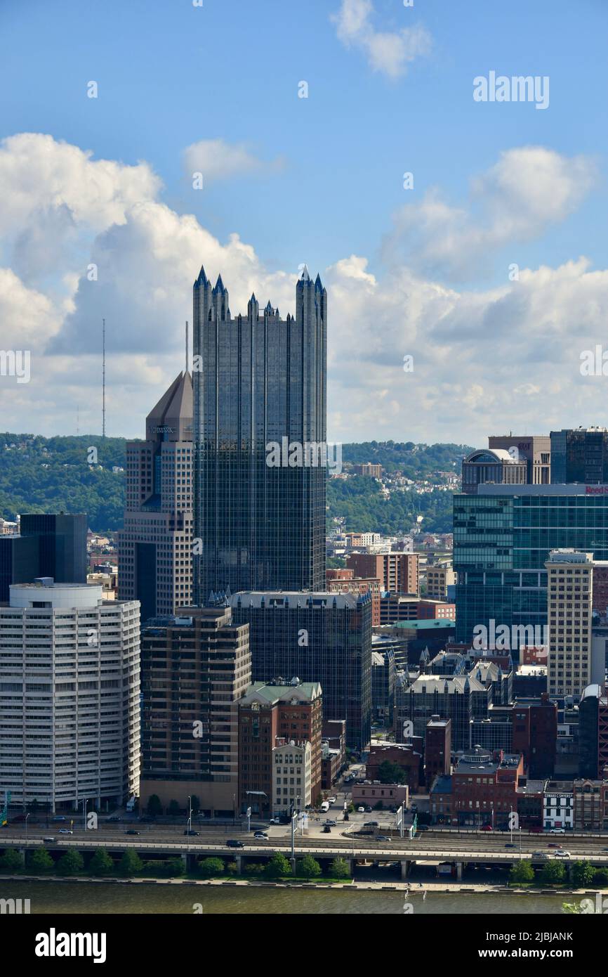 Vista di Pittsburgh, Pennsylvania Foto Stock