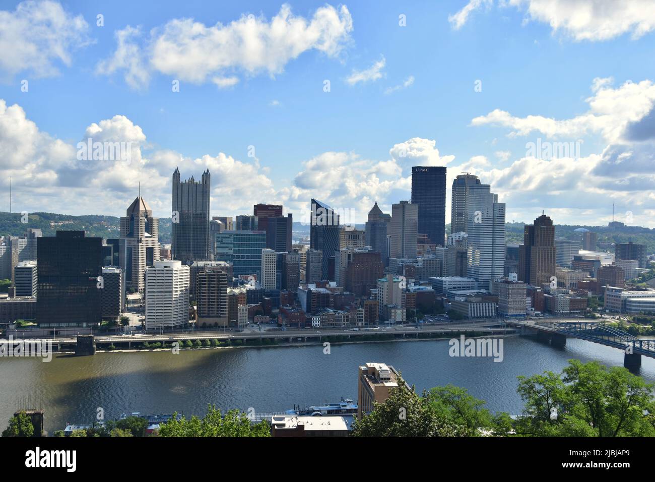 Vista di Pittsburgh, Pennsylvania Foto Stock