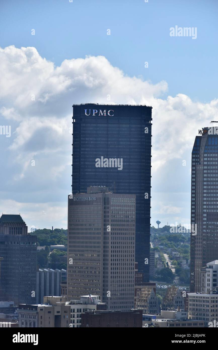 Vista di Pittsburgh, Pennsylvania Foto Stock