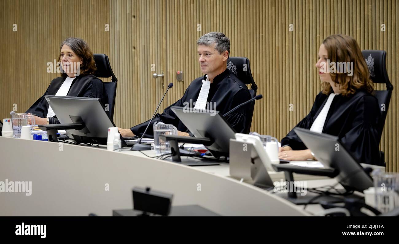 2022-06-07 08:27:53 AMSTERDAM - il tribunale, durante un'opportunità fotografica prima dell'inizio del procedimento penale contro Kamil E. e Delano G., che sono sospettati dell'assassinio di Peter R. de Vries. Il noto reporter della criminalità è stato ucciso nel cuore di Amsterdam il 6 luglio dello scorso anno e soccombeva alle sue ferite nove giorni dopo. ANP ROBIN VAN LONKHUIJSEN olanda OUT - belgio OUT Foto Stock