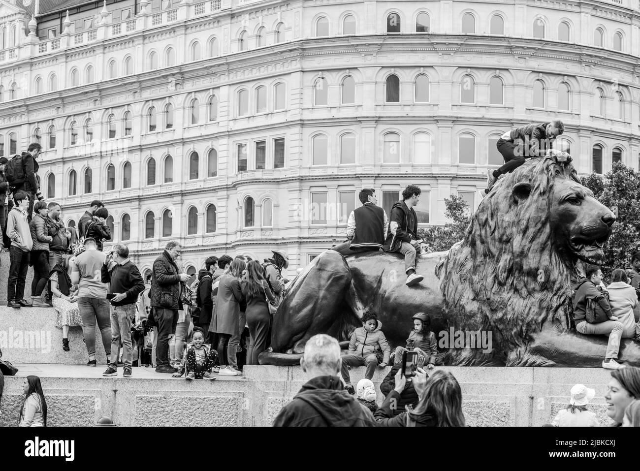 London The Mall e il Platinum Jubilee Foto Stock
