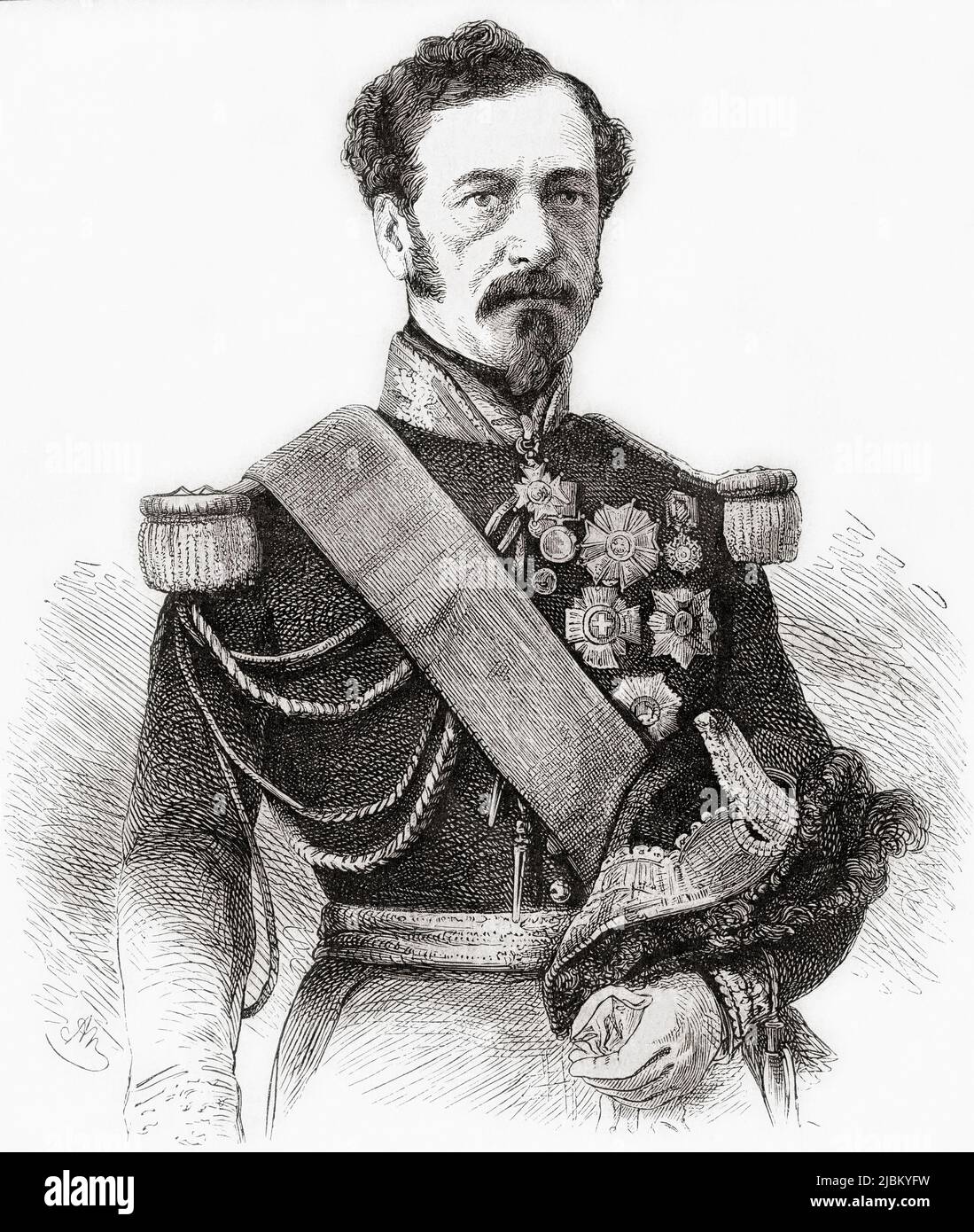 Adolphe Niel, 1802 – 1869. Generale dell'esercito francese, statista e maresciallo di Francia. Da l'Univers Illustre, pubblicato Parigi, 1859 Foto Stock