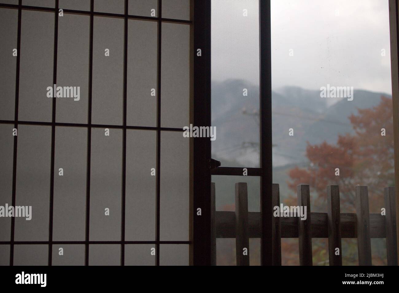 Un ryokan a Tsumago, Giappone Foto Stock