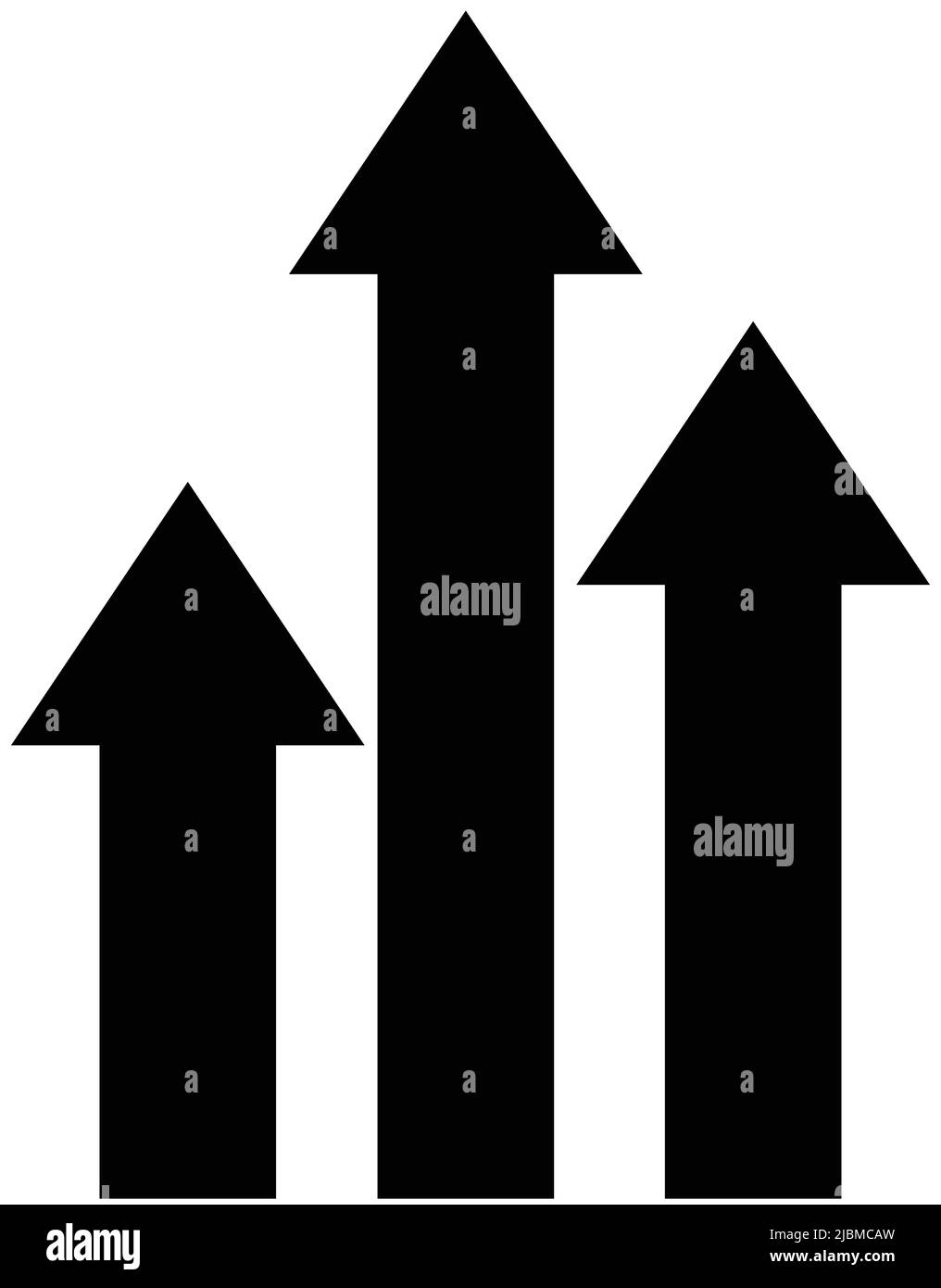 icona con tre frecce su sfondo bianco Illustrazione Vettoriale