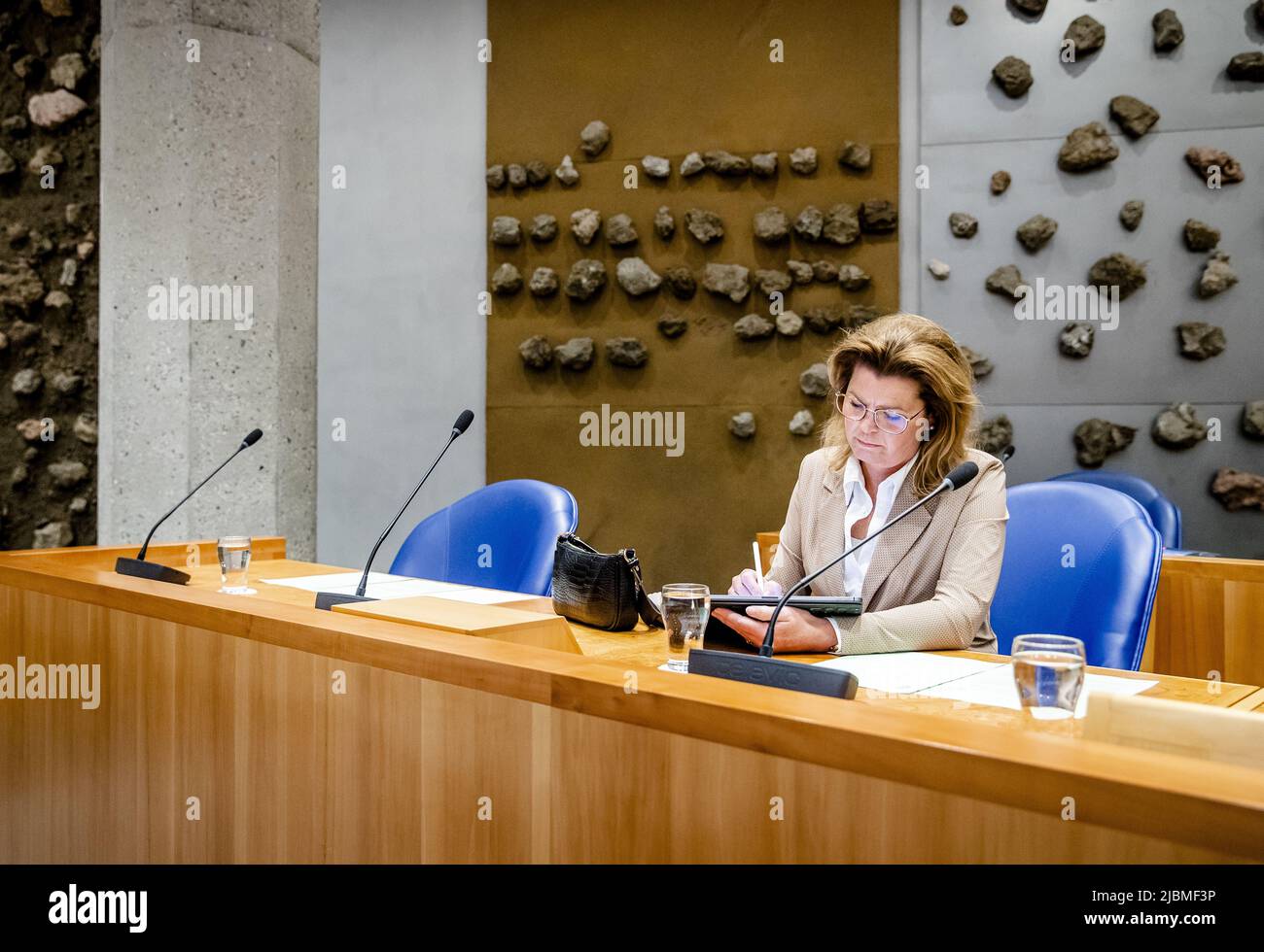 2022-06-07 13:59:35 L'AIA - Christianne van der Wal, Ministro della natura e dell'azoto, durante il tempo settimanale delle interrogazioni alla Camera dei rappresentanti. ANP SEM VAN DER WAL uscita paesi bassi - uscita belgio Foto Stock