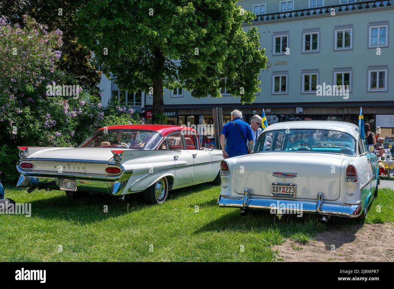 Festa nazionale svedese nel Parco Olai di Norrkoping il 6 giugno 2022. Foto Stock
