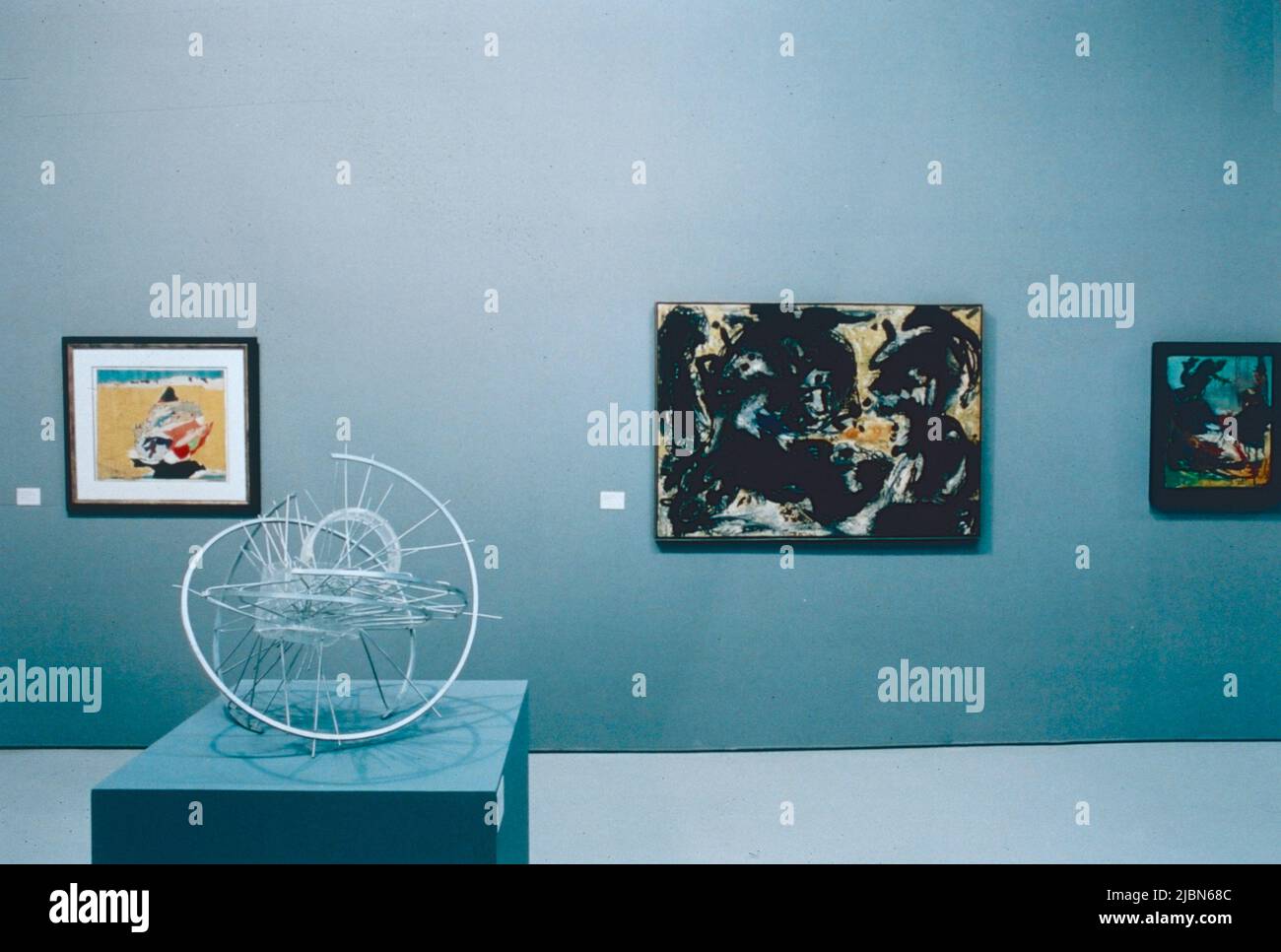 Mostra d'arte dell'artista danese Asger Jorn, 1950s Foto Stock