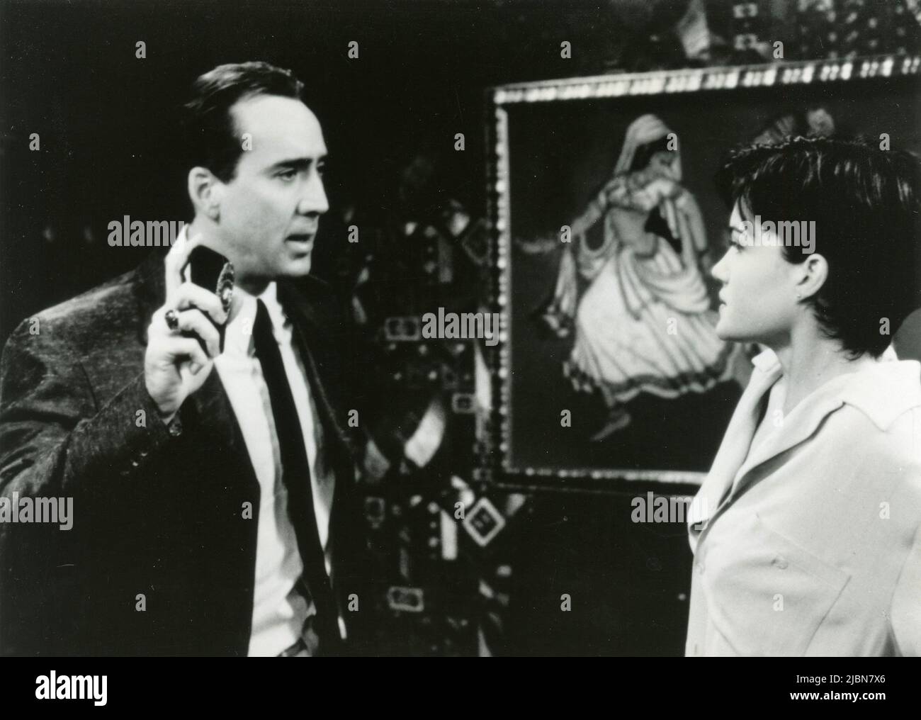 L'attore americano Nicolas Cage e l'attrice Carla Gugino nel film Snake Eyes, USA 1998 Foto Stock