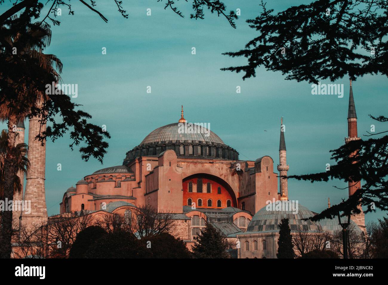 hagia sophia paese - famosa moschea di Istanbul Foto Stock