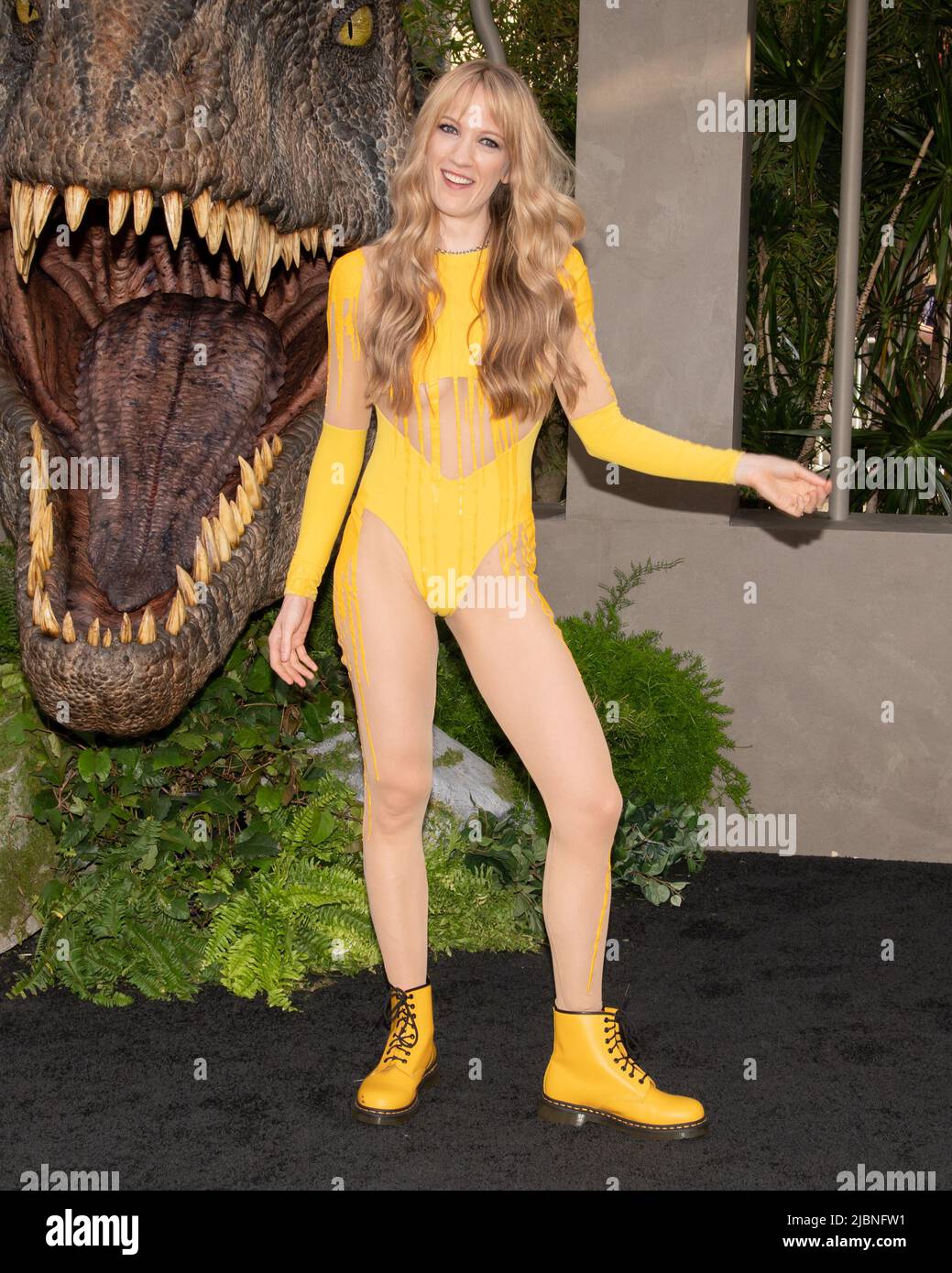 21 maggio 2022 - Los Angeles, California - Emily Carmichael. Los Angeles Premiere of Universal Pictures ''Jurassic World Dominion' (Credit Image: © Billy Bennight/AdMedia via ZUMA Press Wire) Foto Stock