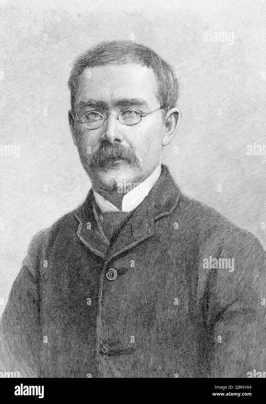 Rudyard Kipling, Joseph Rudyard Kipling (1865 – 1936) scrittore, poeta e romanziere inglese Foto Stock