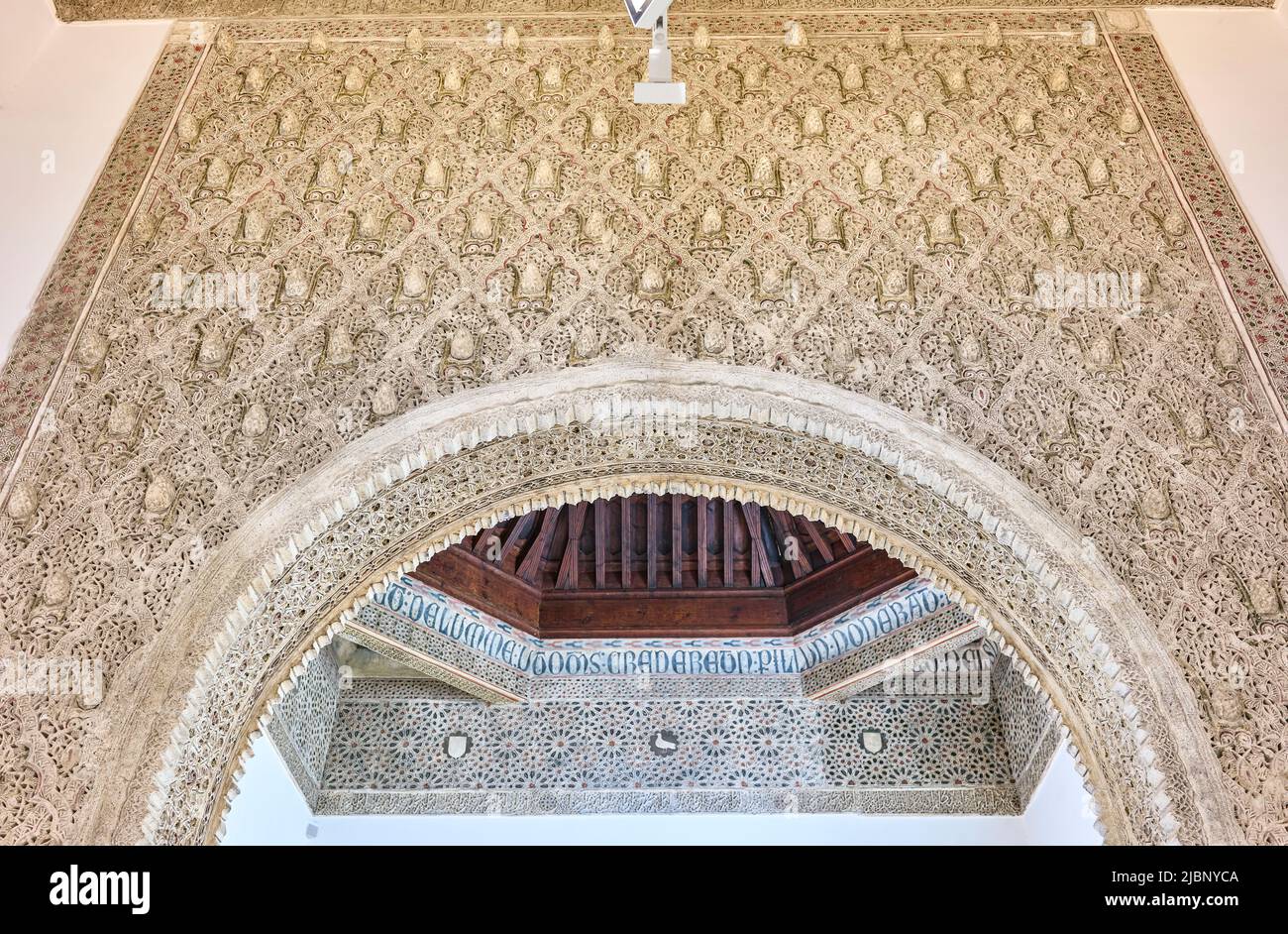 Taller del Moro, un museo ospitato in un palazzo del 14th secolo. Toledo. Castilla la Mancha, Spagna. Foto Stock