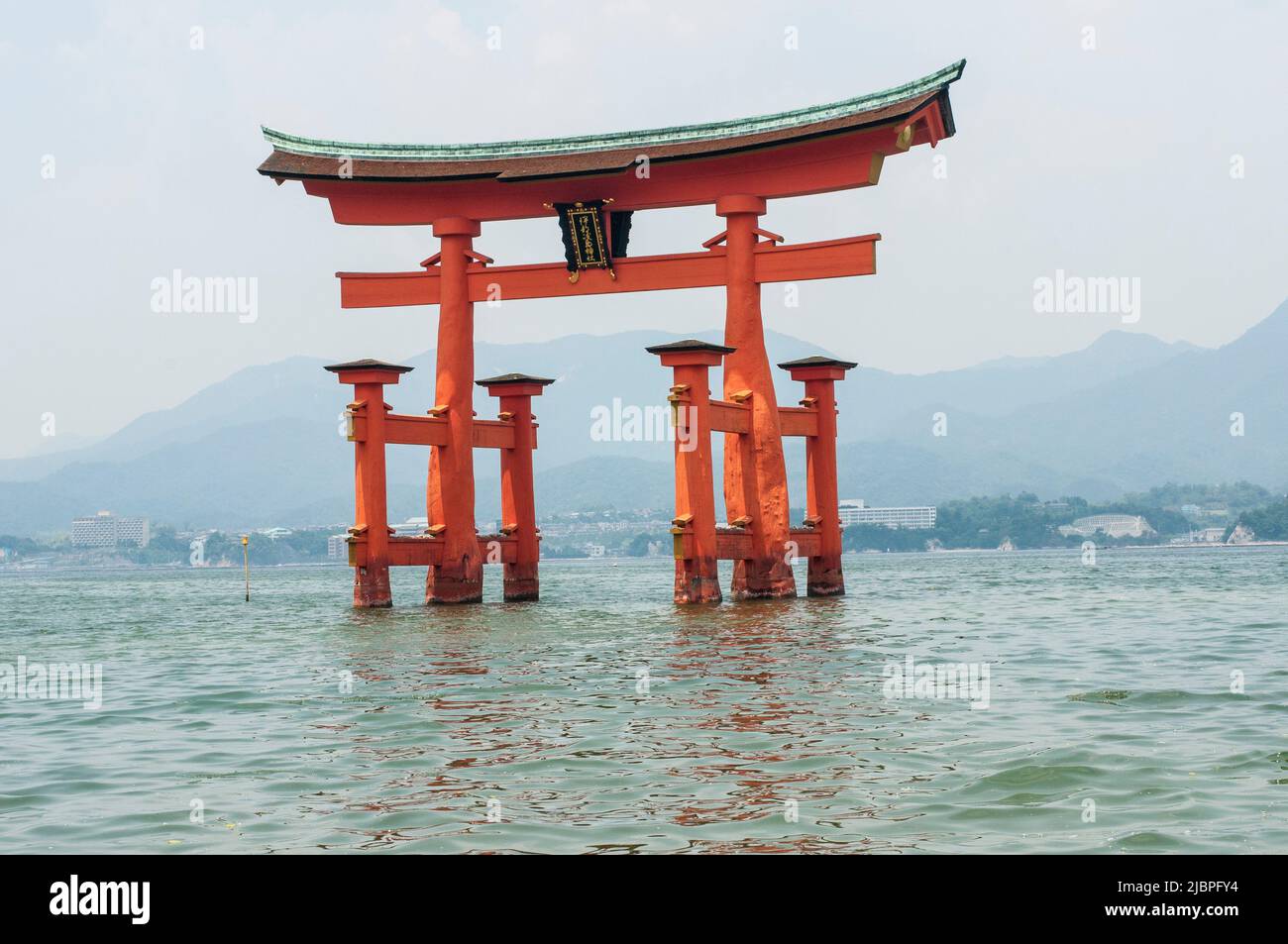Torii galleggiante, Miyajima, Giappone Foto Stock