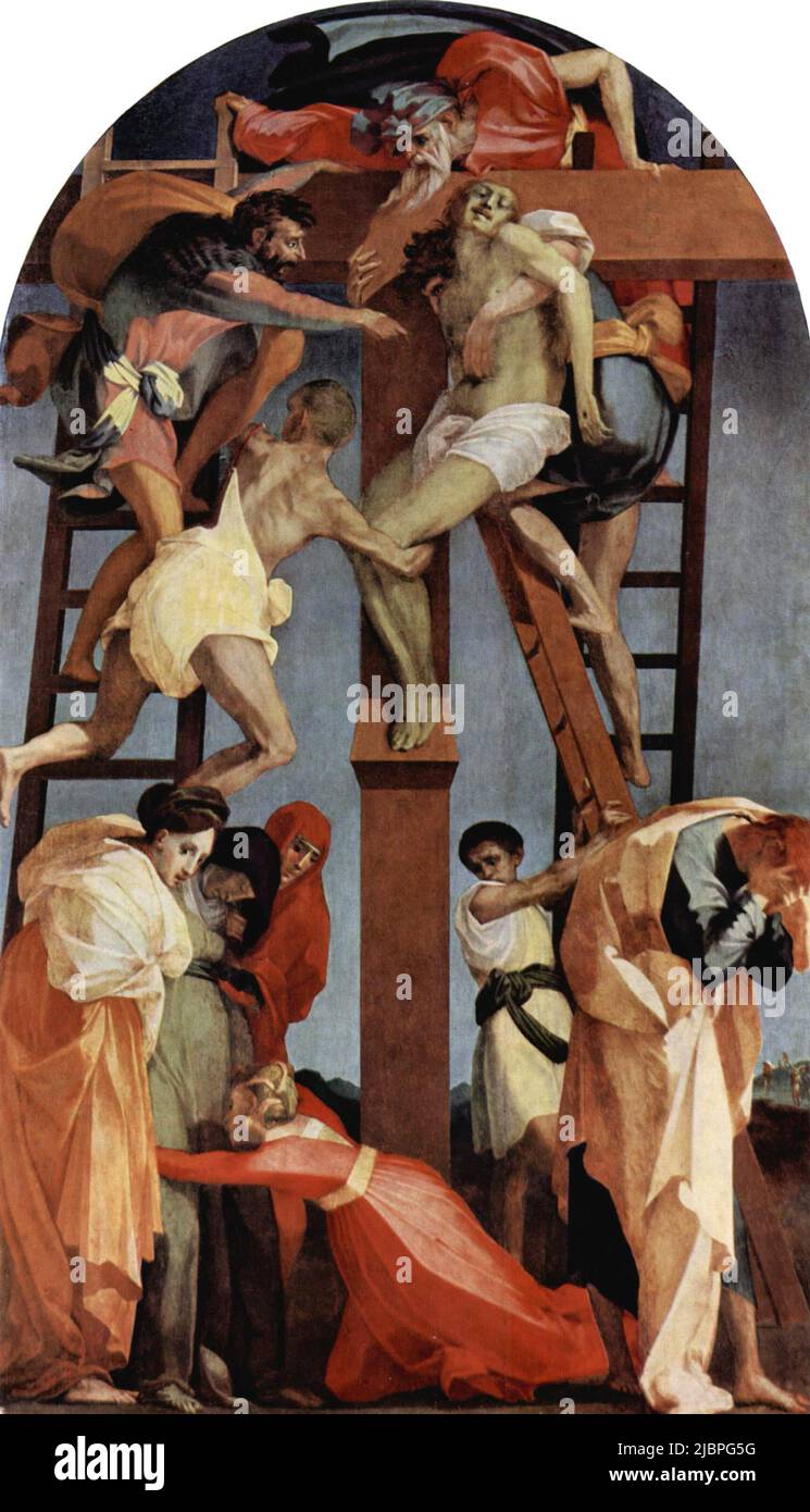 Discesa dalla Croce di Rosso Fiorentino (1495-1540) Foto Stock