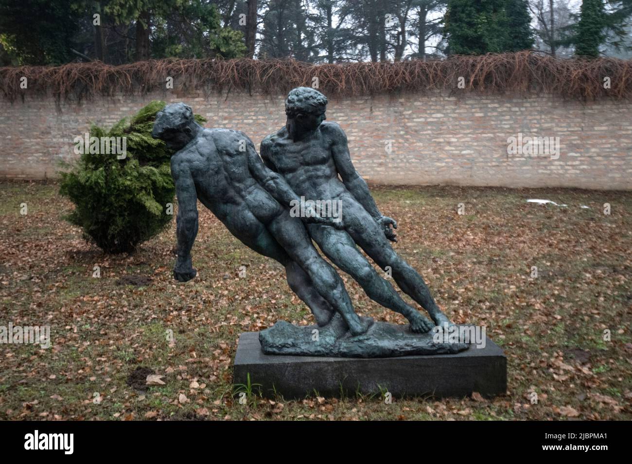 Frano Krsinic: 'Pescatori' (1950). Museo della Jugoslavia. Belgrado, Serbia Foto Stock