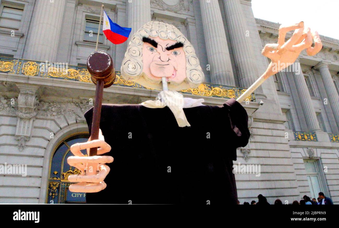 Corte suprema decisione di aborto protesta san francisco calif USA Foto Stock