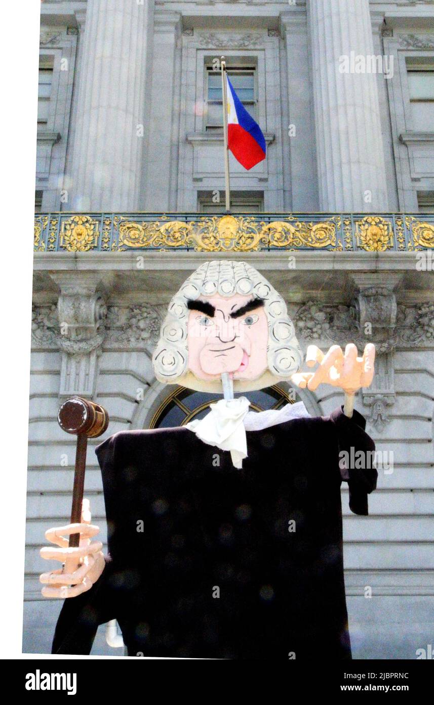 Corte suprema decisione di aborto protesta san francisco calif USA Foto Stock