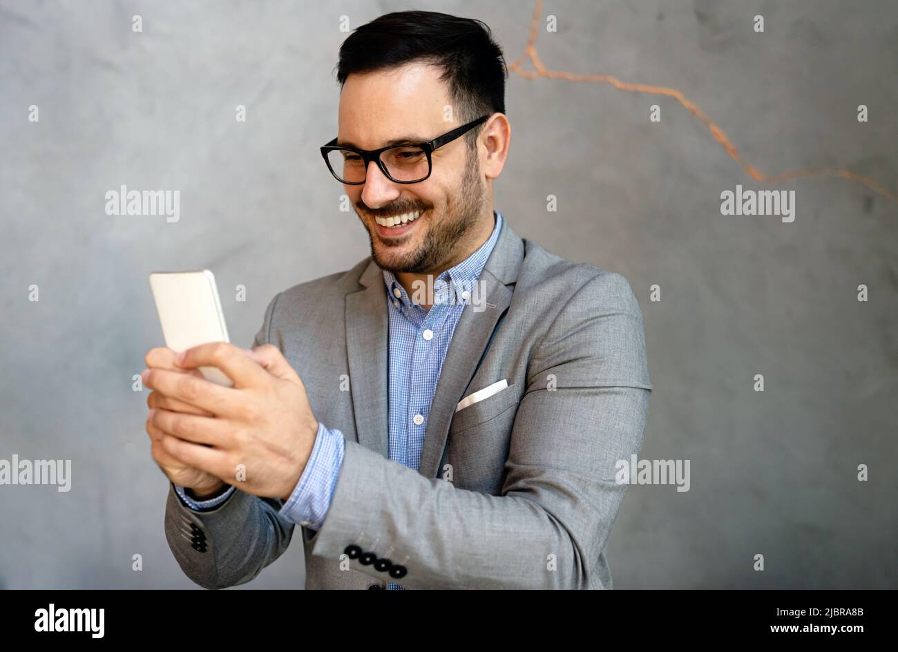 L'informazione e la tecnologia sono molto importanti nel mondo degli affari Foto Stock