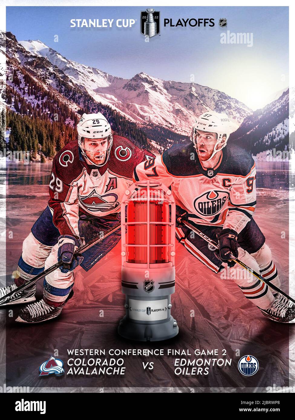 Poster del gioco finale della NHL Western Conference 2 Foto Stock