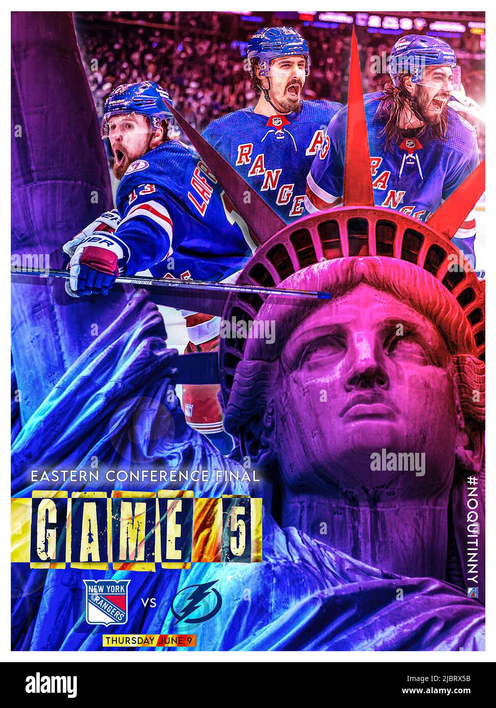 Poster del gioco finale della Conferenza Orientale NHL 5 Foto Stock