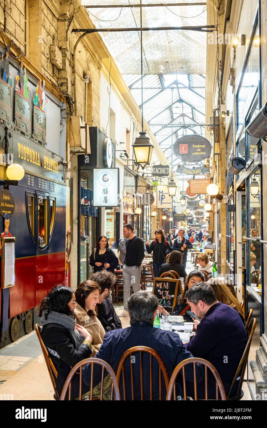 Francia, Parigi, Passage des panorami Foto Stock