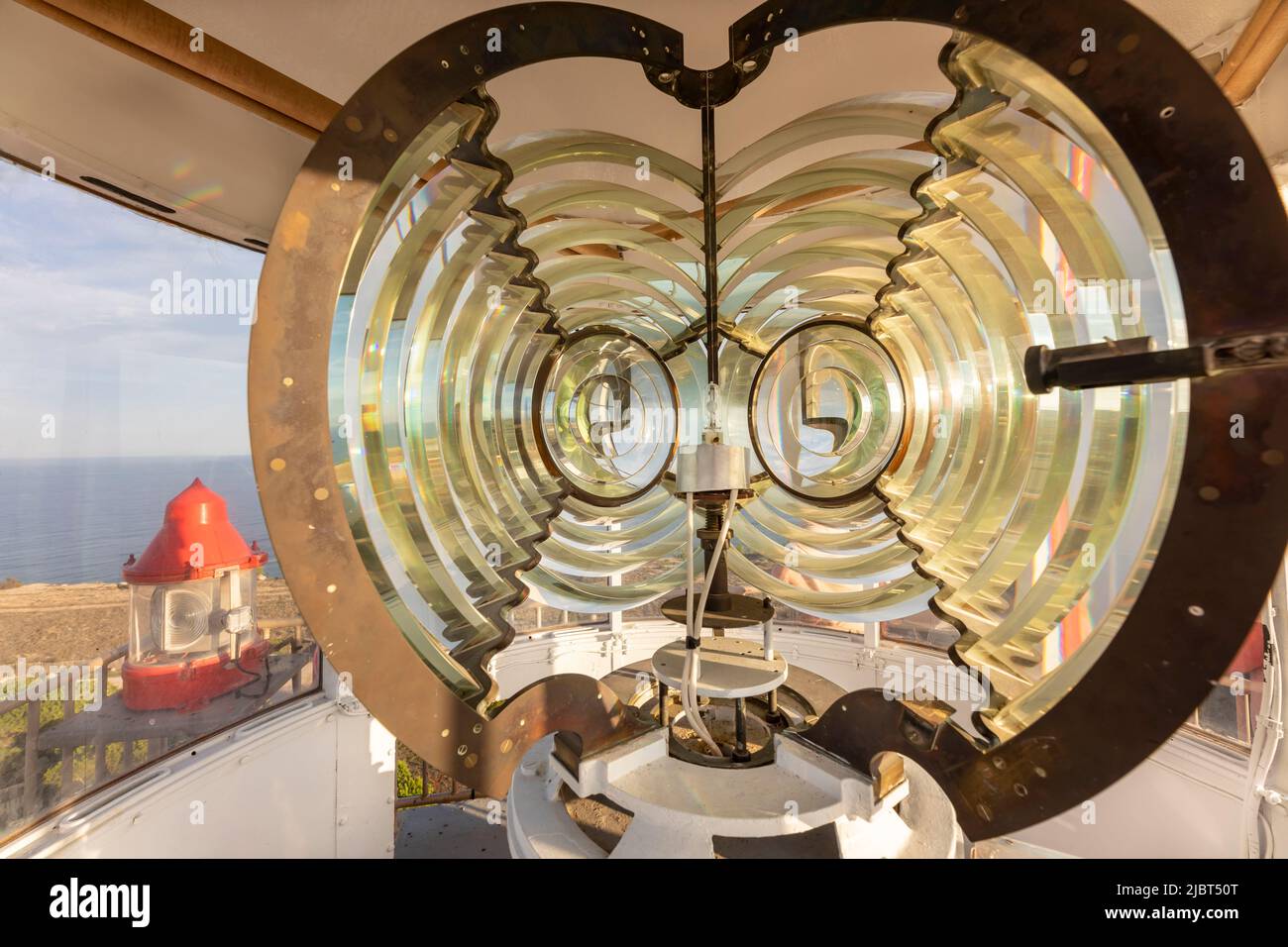 Francia, Herault, Leucate, capo Leucate, il faro di capo Leucate Foto Stock