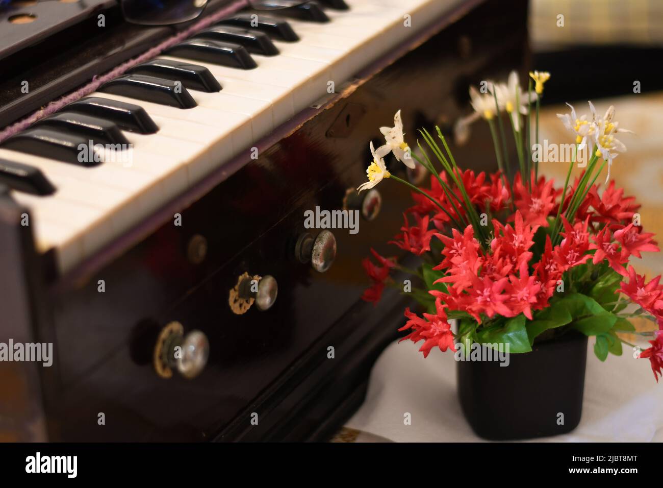 Beni di un produttore musicale Foto Stock