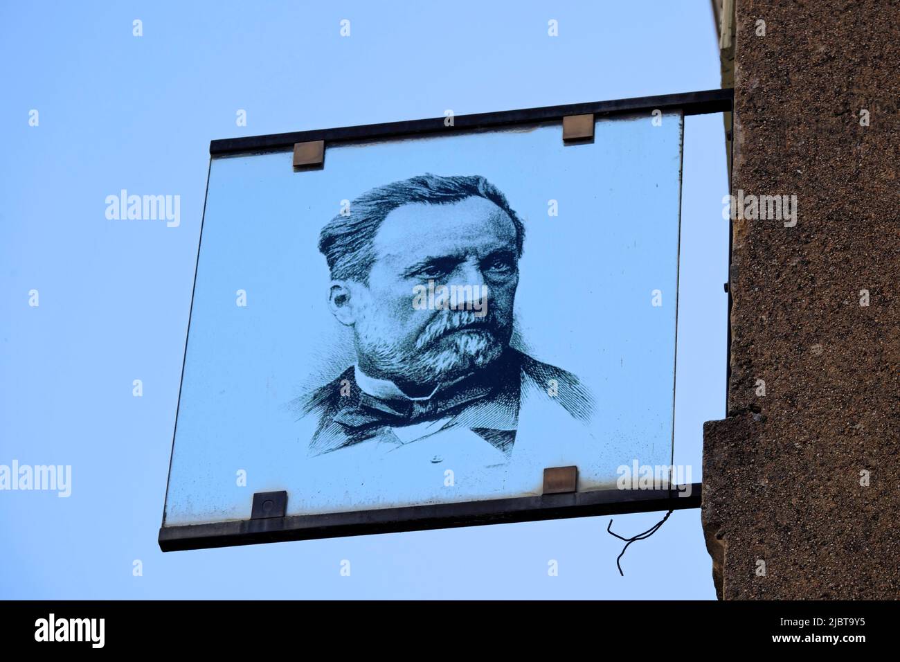 Francia, Giura, Dole, casa natale di Louis Pasteur, museo Foto Stock