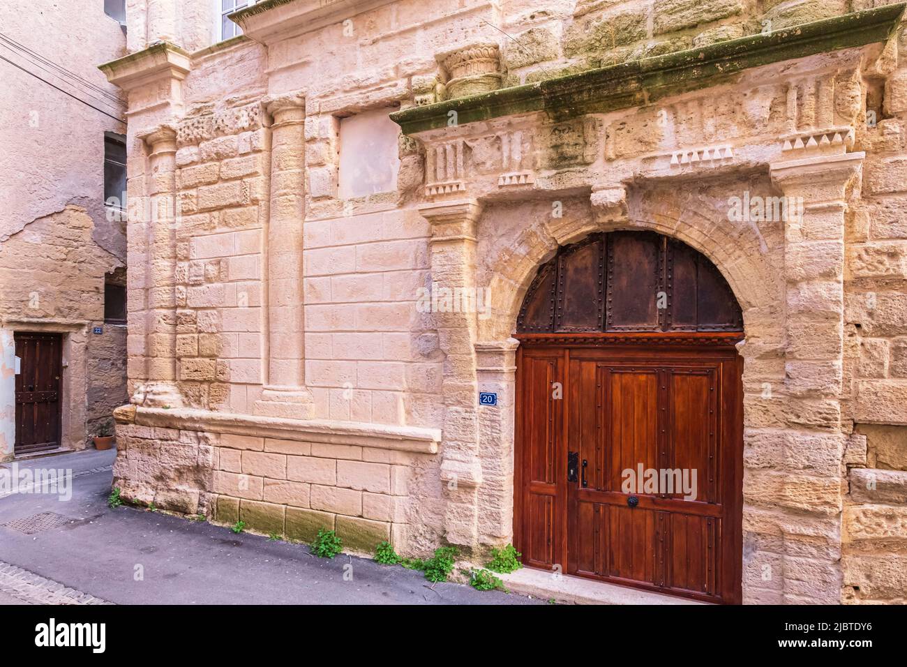 Francia, Vaucluse, Parco Naturale Regionale del Luberon, Pertuis, fine 16th secolo in stile manierista Maison de la Reine Jeanne Foto Stock