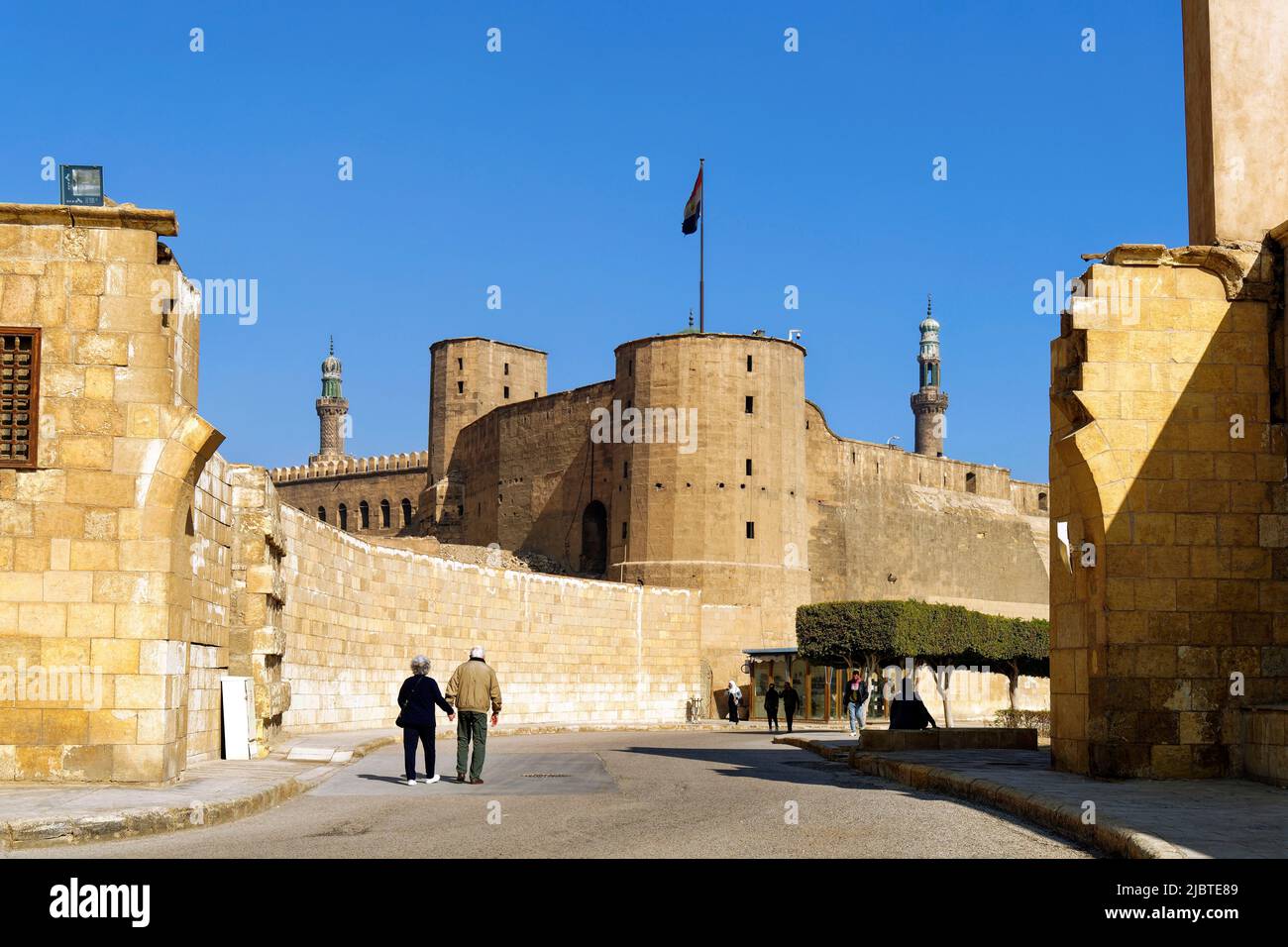 Egitto, Cairo, Cittadella, Mohamed Ali e al Nasr mosk Foto Stock