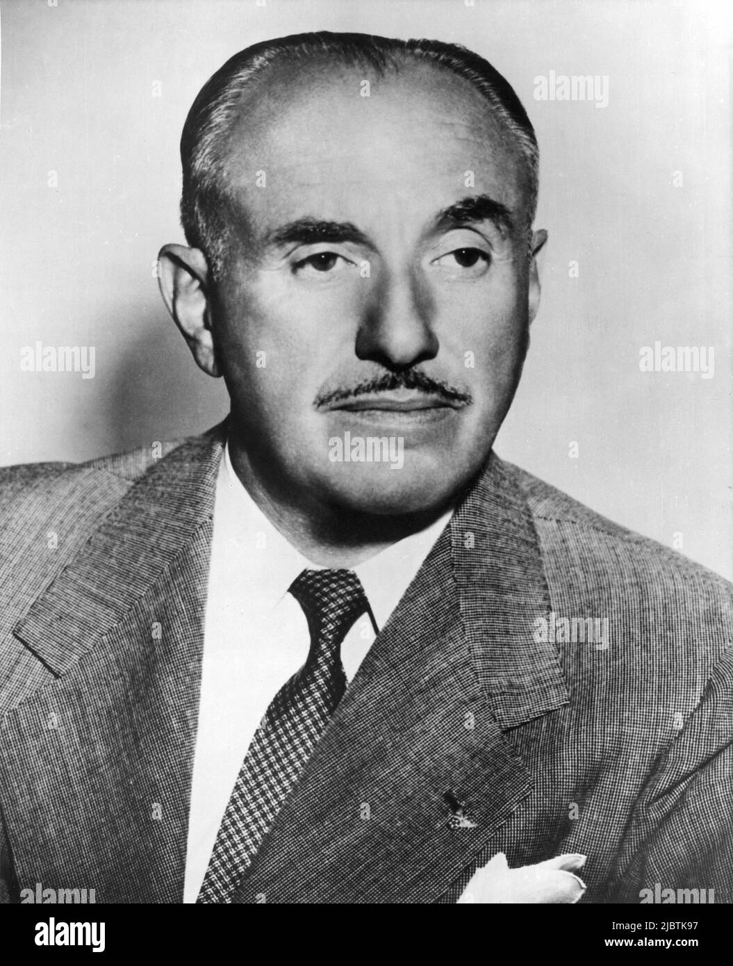 JACK L. WARNER 1940's Portrait Executive responsabile della produzione e co-fondatore DI WARNER BROS. IMMAGINI Foto Stock