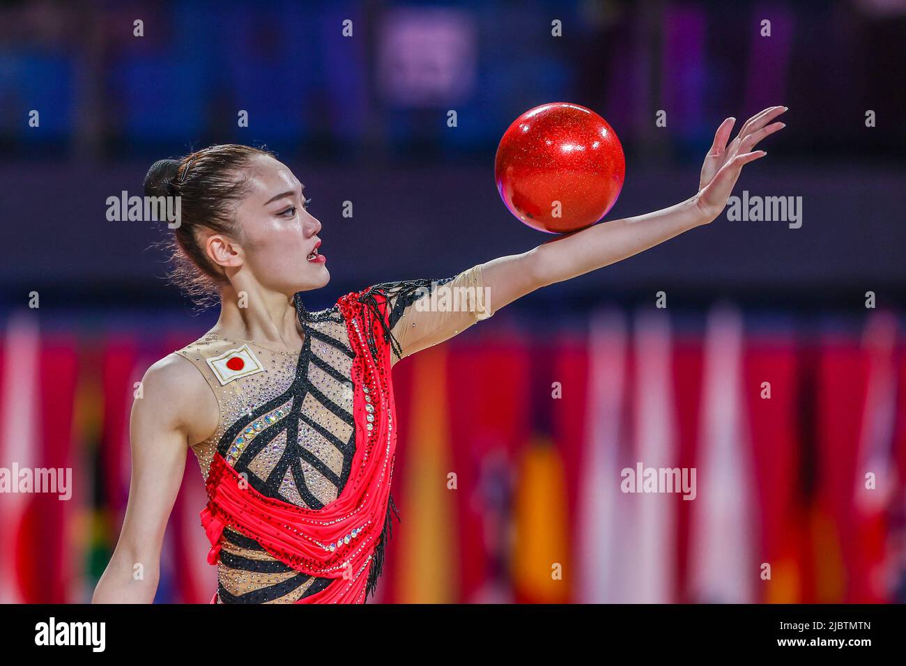 Pesaro, Italia. 05th giugno 2022. Kita Sumire (JPN) durante la Ginnastica ritmica di Ficam Coppa del mondo 2022 Pesaro alla Vitrifrigo Arena di Pesaro. Credit: SOPA Images Limited/Alamy Live News Foto Stock