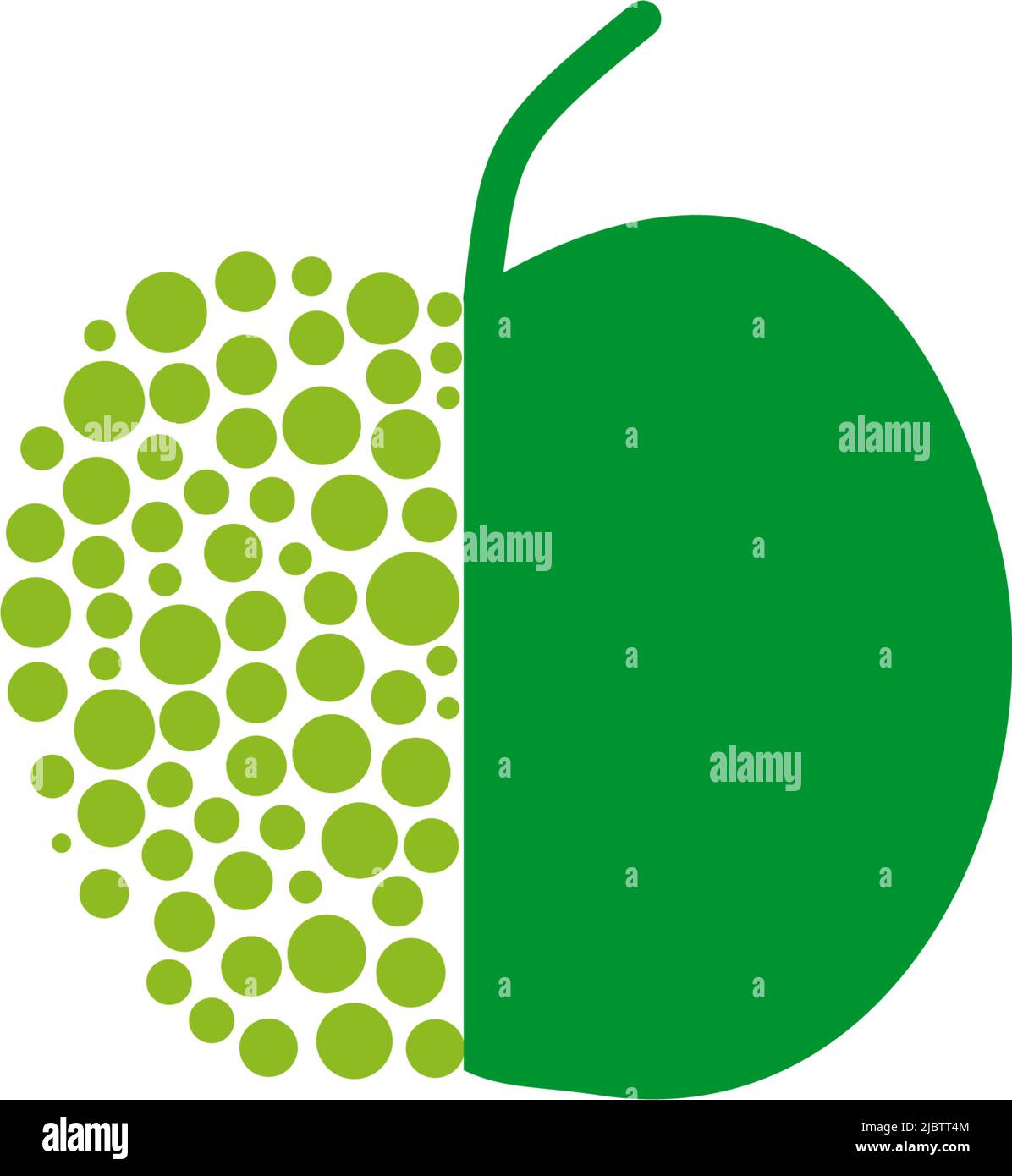 Modello di illustrazione vettoriale del logo dell'icona Apple Fruit Illustrazione Vettoriale